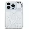 DKNY Apple iPhone 15 Pro Max 6,7 cala Etui twarde Liquid Glitter Multilogo Białe