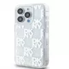 DKNY Apple iPhone 15 Pro Max 6,7 cala Etui twarde Liquid Glitter Multilogo Białe