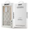 Etui DKNY Checkered Pattern & Printed Stripes do iPhone 16 Pro - różowe