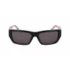 DKNY DK545S-002 Damskie okulary przeciwsłoneczne prostokątne - czarna oprawka, szare gradientowe szkła 56mm