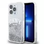 Etui DKNY Liquid Glitter Arch Logo na iPhone 14 Pro Przezroczyste