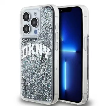Etui DKNY Liquid Glitter Big Logo do iPhone 14 Pro - czarne