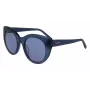 Okulary przeciwsłoneczne DKNY damskie motylkowe DK517S-400 niebieski acetat szary gradient soczewki 52mm