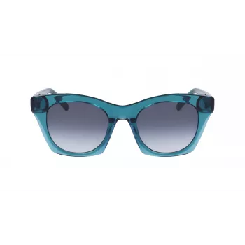 Okulary przeciwsłoneczne DKNY damskie DK541S-430 Havana oprawka acetatowa brązowe soczewki gradientowe 51mm