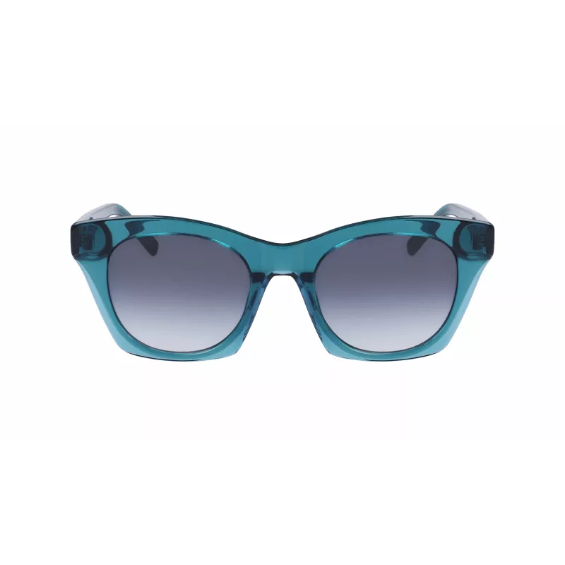 Okulary przeciwsłoneczne DKNY damskie DK541S-430 Havana oprawka acetatowa brązowe soczewki gradientowe 51mm