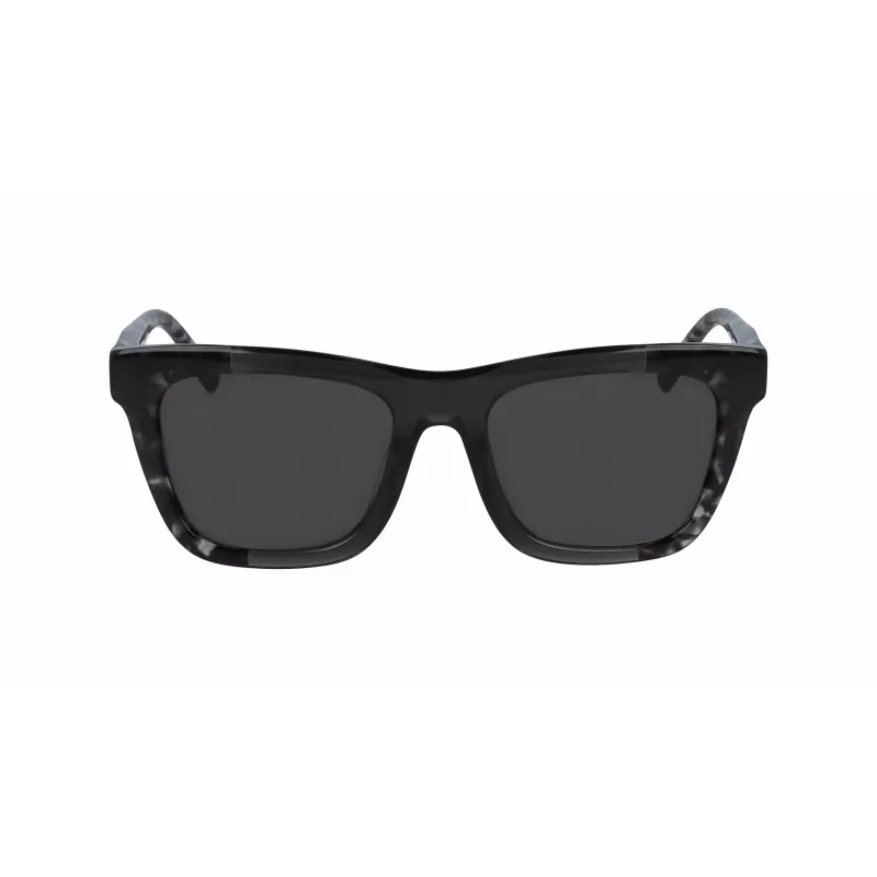 DKNY Damskie Okulary Przeciwsłoneczne Kwadratowe DK529S-001 - Czarna Oprawka, Szare Szkła, 53mm