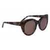 Okulary przeciwsłoneczne DKNY damskie DK517S-230 Havana Brown Rectangular 52mm