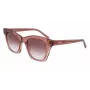 Okulary przeciwsłoneczne damskie DKNY DK541S-265 Brązowy Havana Kwadratowa Oprawka Acetatowa z Brązowymi Gradientowymi Soczewkami Poliwęglanowymi 51/21/140 mm