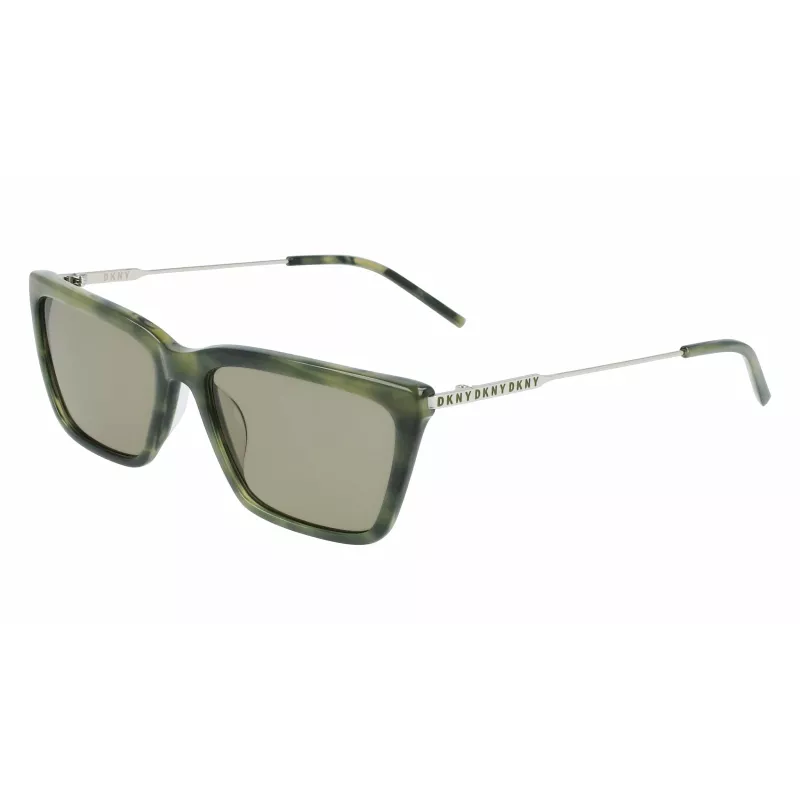Okulary przeciwsłoneczne DKNY damskie DK709S305 - czarna oprawka acetatowa, szare soczewki poliwęglanowe, szerokość soczewki 55 mm