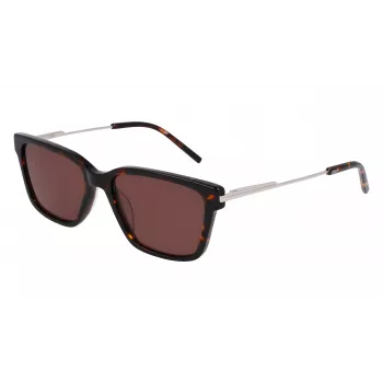 Okulary przeciwsłoneczne DKNY damskie DK713S5617237 Havana Brązowe Prostokątne 56mm