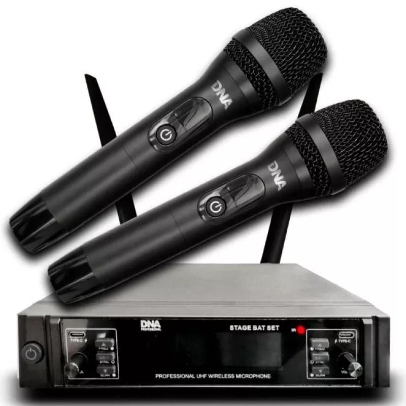 DNA PROFESSIONAL DNA STAGE BAT SET Bezprzewodowy System 2x Mikrofony Ręczne