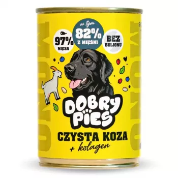 DOBRY PIES Monoprotein Pure Goat with Collagen 400g