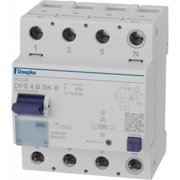 DOEPKE DFS4 040-4/0,03-B SK Typ B RCCB 4-biegunowy 40A 30mA 230/400V AC 9134988