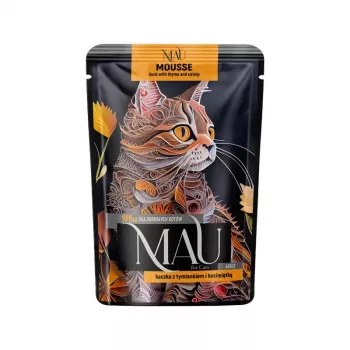 DOLINA NOTECI MAU Mousse z kaczką, tymiankiem i kocimiętką - Mokra karma dla kotów - 85g