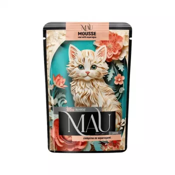 DOLINA NOTECI MAU Mousse Junior Cielęcina ze Szparagami - Mokra Karma dla Kotów - 85g