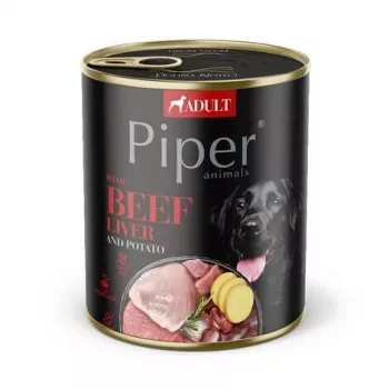 Dolina Noteci Piper z wątróbką wołową i ziemniakami - mokra karma dla psów 800 g