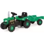 DOLU Traktor na pedały z przyczepą zielony (8053)
