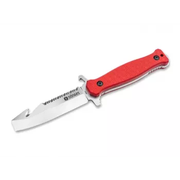 Dönges Expert Fire Knife 02DG001 Ratowniczy nóż składany z przebijakiem do szyb i przecinakiem do pasów, czarny