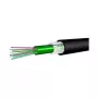 DRAKA A-DQ(ZN)B2Y 12G50/125 zewnętrzny kabel światłowodowy, 12 włókien, multimodowy OM2, 1,5 kN, płaszcz PE, czarny