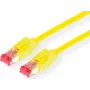 Kabel krosowy DRAKA S/FTP Cat.6A, 15 m, żółty, LSZH, 10G, PoE++ (21.05.2152)