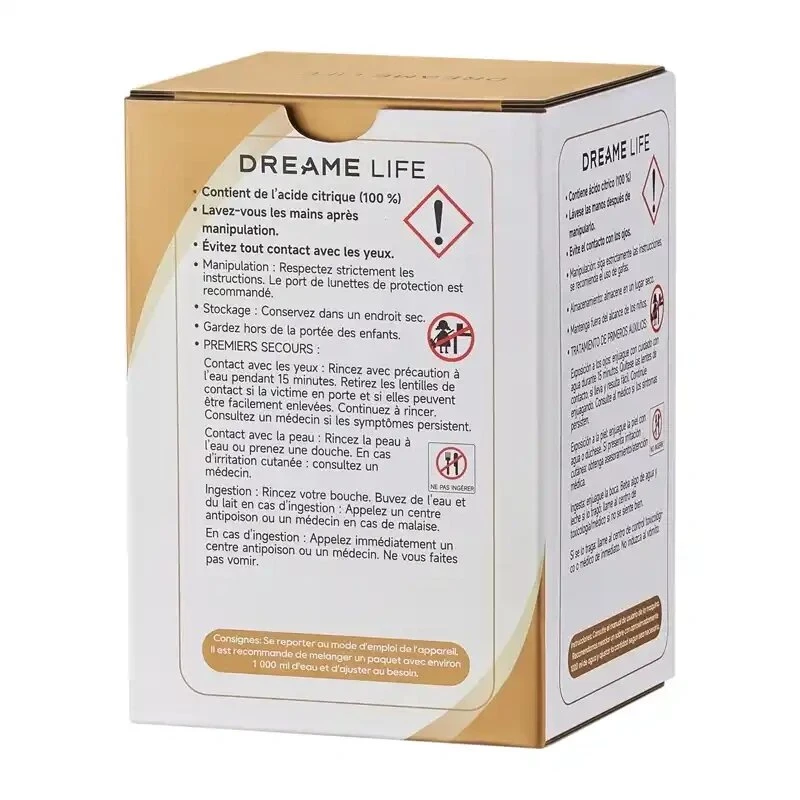Dreame HNFA Roztwór odkamieniający do parownicy N20 – 12 x 20g saszetek (kwas cytrynowy)