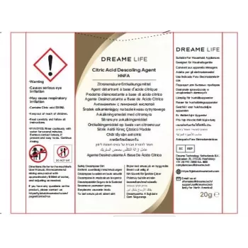 Dreame HNFA Roztwór odkamieniający do parownicy N20 – 12 x 20g saszetek (kwas cytrynowy)