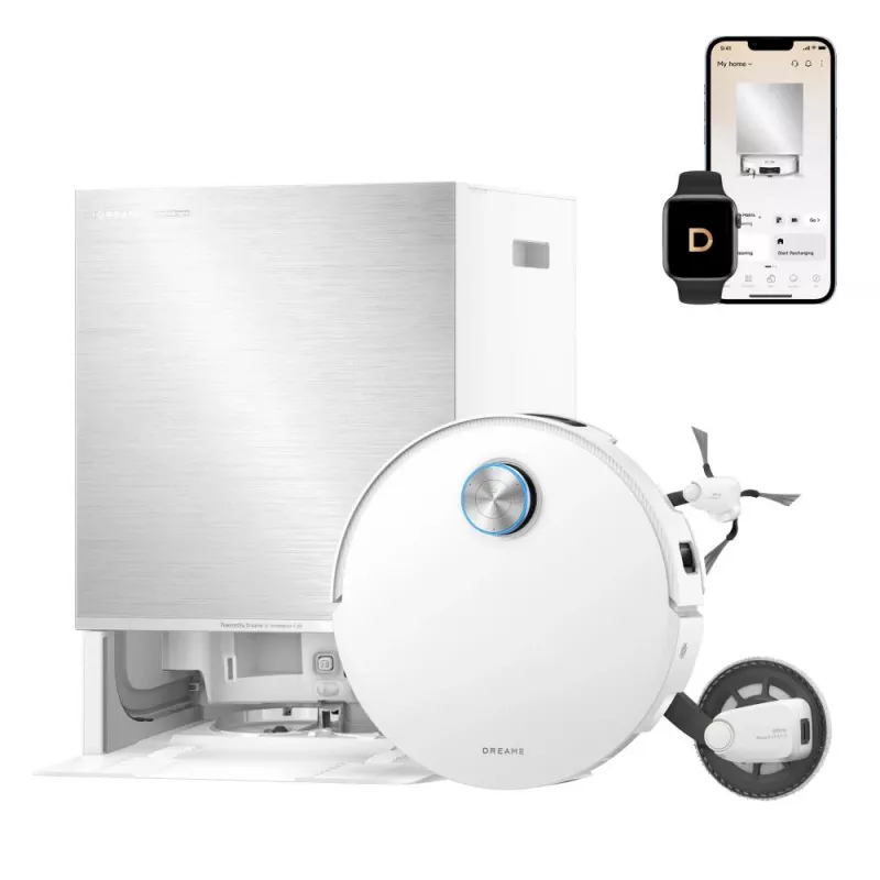 Dreame X60 Pro Ultra Complete White Robot Odkurzacz z Stacją Ładującą i Akcesoriami