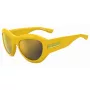 DSQUARED2 D2-0072-S-40G Męskie kwadratowe okulary przeciwsłoneczne z acetatu Havana Brown Gradient 59mm