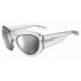 DSQUARED2 D2-0072-S-900 Męskie kwadratowe okulary przeciwsłoneczne z acetatu - czarna oprawka, szare szkła 59mm