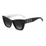 Okulary przeciwsłoneczne DSQUARED2 ICON0006S80S dla kobiet - czarna oprawka acetatowa, szare szkła, 53mm