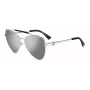 DSQUARED2 Okulary przeciwsłoneczne damskie D2-0093-S-10 Czarna oprawka acetatowa kwadratowa szare szkło 60/17/140 mm