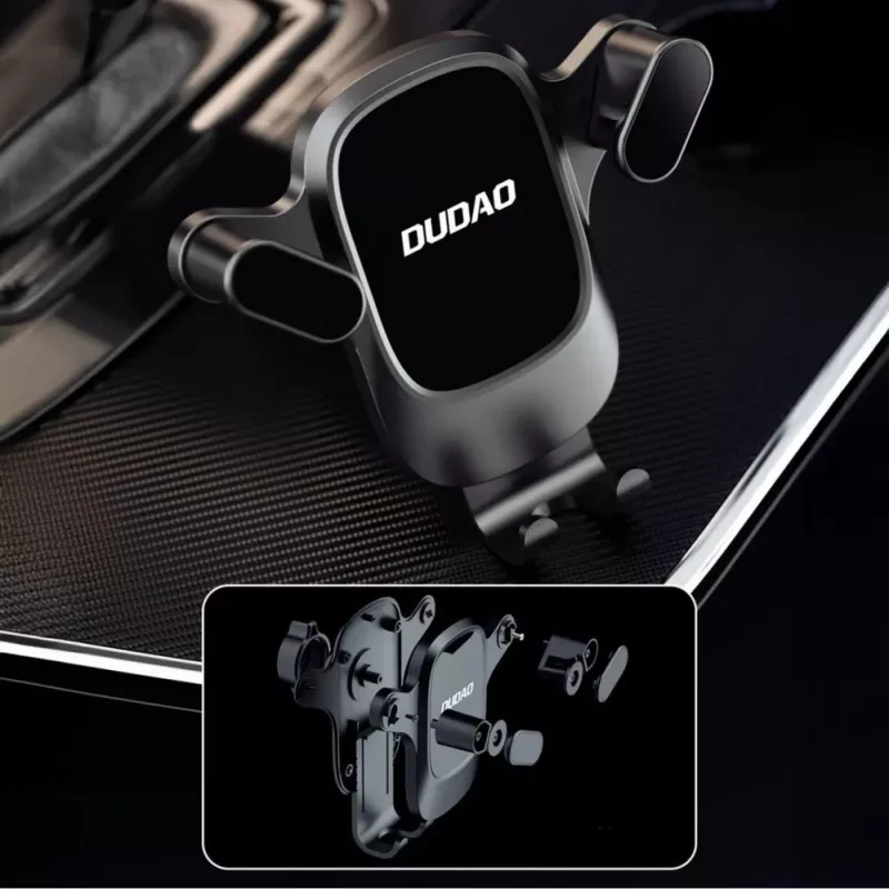 Uchwyt samochodowy Dudao F5PRO+ z przyssawką - Czarny