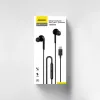 DUDAO Hi-Fi X3C+ Przewodowe Słuchawki Dokanałowe z Mikrofonem, 1,2m, Czarny