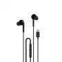 DUDAO Hi-Fi X3C+ Przewodowe Słuchawki Dokanałowe z Mikrofonem, 1,2m, Czarny
