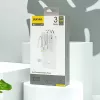 Dudao K11 10000mAh Powerbank z wbudowanymi kablami Biały