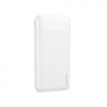 Dudao K18-1W 10000mAh Power Bank Biały USB-A / USB-C / Micro USB