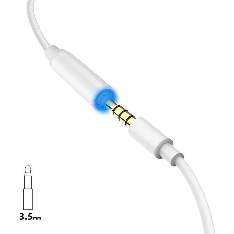 Dudao L16i Audio Adapter Lightning na 3.5mm Biały