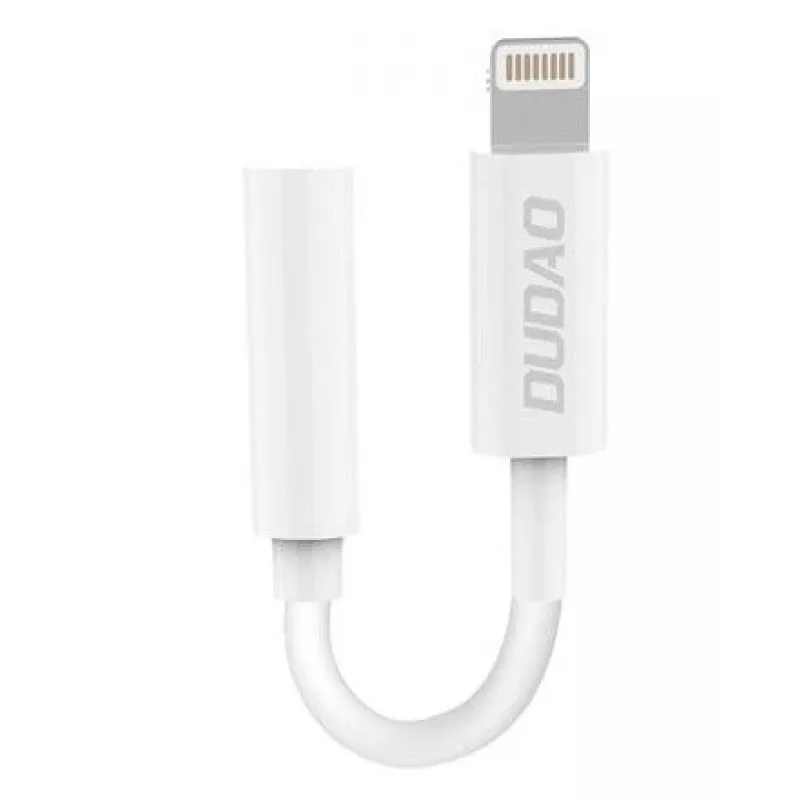 Dudao L16i Audio Adapter Lightning na 3.5mm Biały