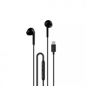 Dudao X3C Słuchawki douszne przewodowe USB-C 1,2m - Czarny