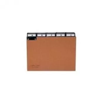 DURABLE A4 rejestr indeksu alfabetycznego z 5 zakładkami, tektura prasowana, szary 424511