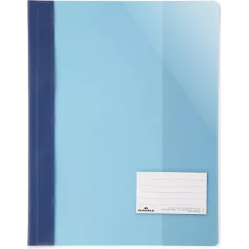 DURABLE A4+ przezroczysta teczka na raporty z okienkiem na etykietę, 90 x 57 mm, opakowanie 25 szt. 269006