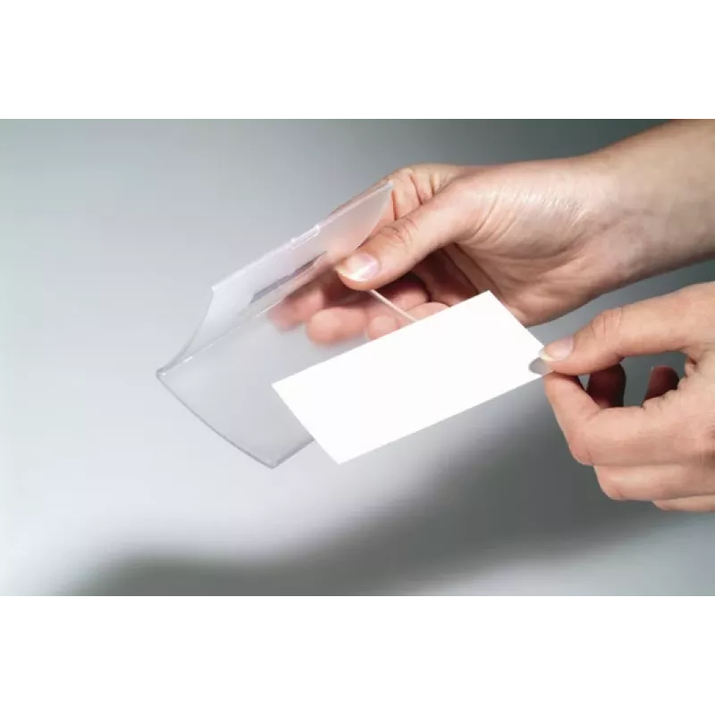 DURABLE CLICK FOLD Identyfikator 40x75 mm z Combi Clip, opakowanie 25 szt. 821119