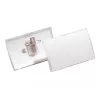 DURABLE CLICK FOLD Etui na identyfikator z klipsem kombinowanym, 90 x 54 mm, przezroczyste, opakowanie 25 szt. (821419)