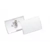 DURABLE CLICK FOLD Etui na identyfikator z klipsem kombinowanym, 90 x 54 mm, przezroczyste, opakowanie 25 szt. (821419)