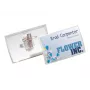 DURABLE CLICK FOLD Etui na identyfikator z klipsem kombinowanym, 90 x 54 mm, przezroczyste, opakowanie 25 szt. (821419)