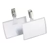 DURABLE CLICK FOLD Identyfikator z klipsem, wkład 90x54 mm, przezroczysty, opakowanie 25 szt. 821619