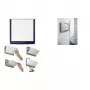 DURABLE CLICK SIGN Tabliczka na drzwi 149 x 148,5 mm Srebrna 486207