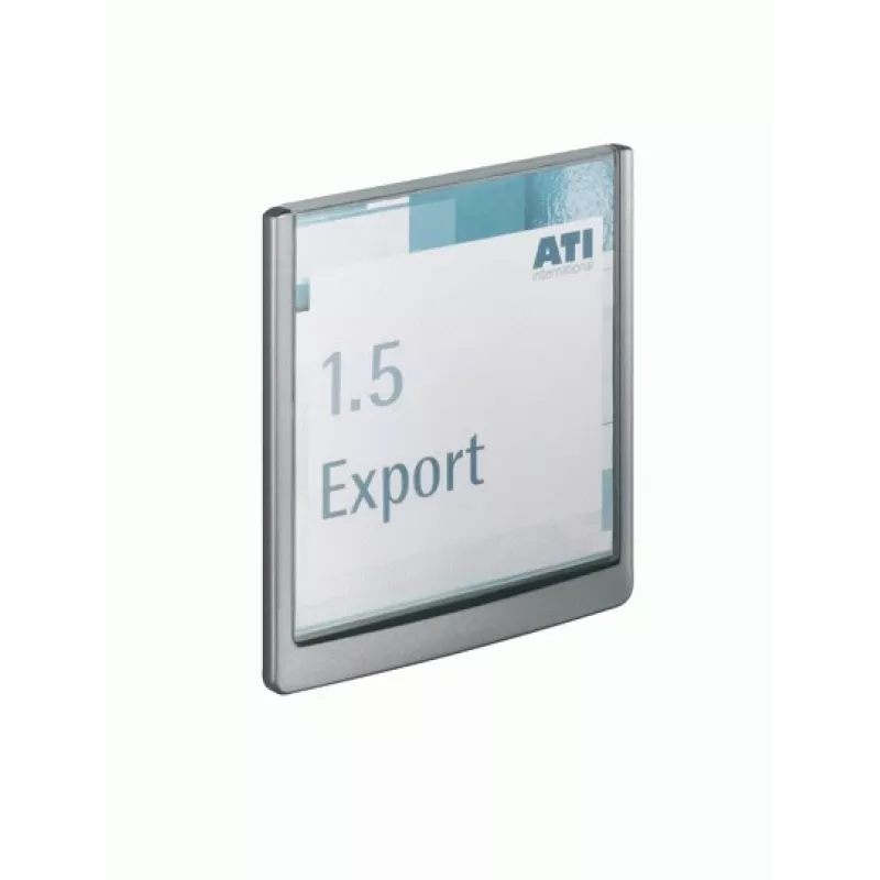 DURABLE CLICK SIGN Tabliczka na drzwi 149 x 148,5 mm Srebrna 486237