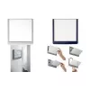 DURABLE CLICK SIGN Tabliczka na drzwi 149 x 148,5 mm Przezroczysta 486202