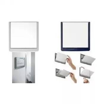 DURABLE CLICK SIGN Tabliczka na drzwi 149 x 148,5 mm Przezroczysta 486202